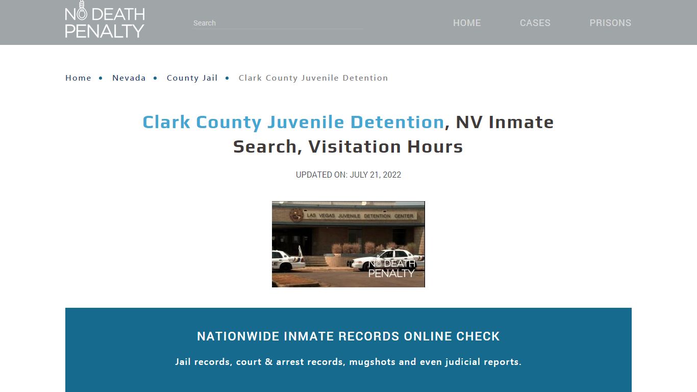 Clark County Juvenile Detention, NV Inmate Search ...